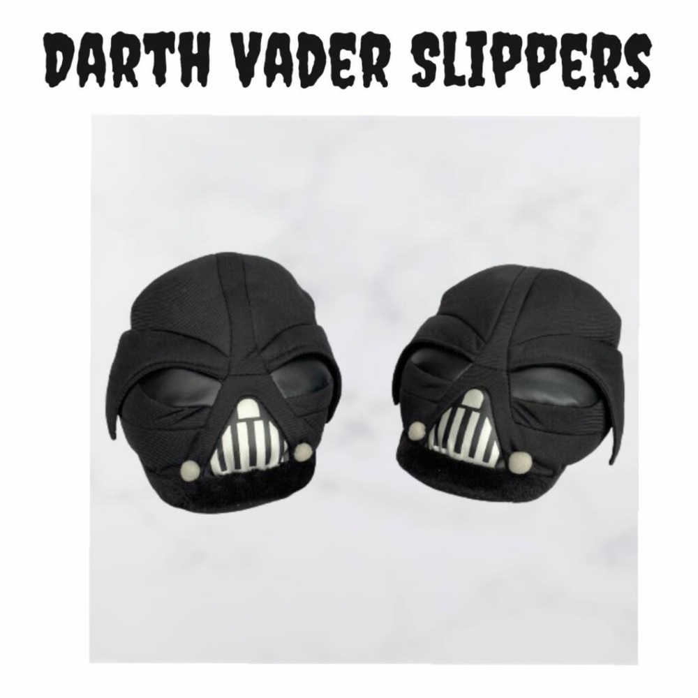 Star Wars Darth Vader Plush Unisex Slippers from BioWorld in a Size M (8 to 9)